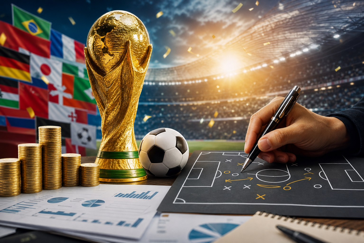 เทคนิคแทงบอลโลกให้ได้เงินจริง: สร้างกำไรจาก World Cup ไม่ใช่แค่เรื่องฟลุค